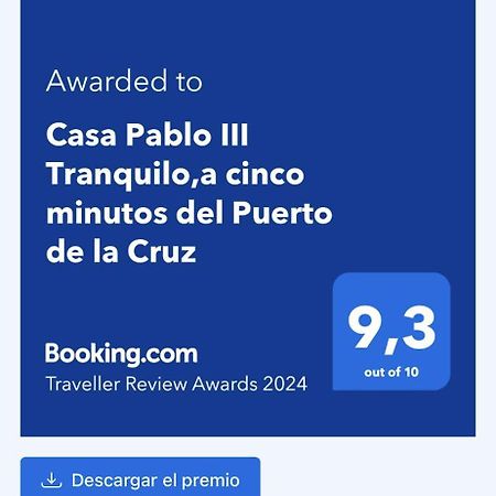 ロス・レアレホスCasa Pablo III Tranquilo,A Cinco Minutos Del Puerto De La Cruzアパートメント エクステリア 写真